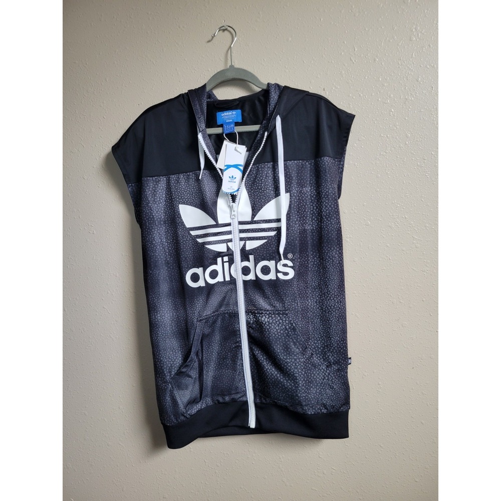Adidas x Rita‎ Ora Mystic Moon Sleeveless Hoodie Snakeskin Vest, Full Zip XS
